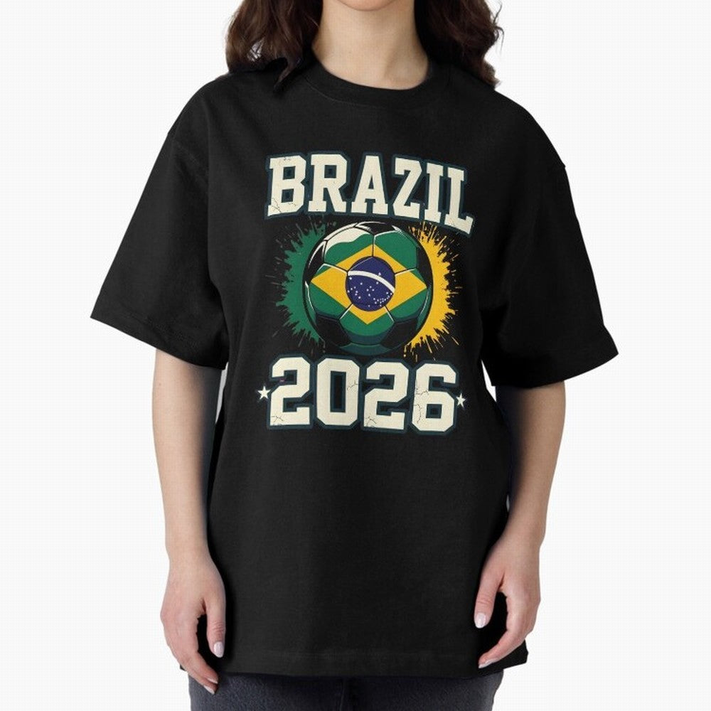 Brazil Soccer Football 2026 Classic T-Shirt Turn Football Passion into FIFA World Cup 2026 Highlighting Haaland and Mbappe, Spain and Netherlands Energy, Football Festival Excitement, Trophy Ambitions, Country Rivalries and Star Player Buzz;