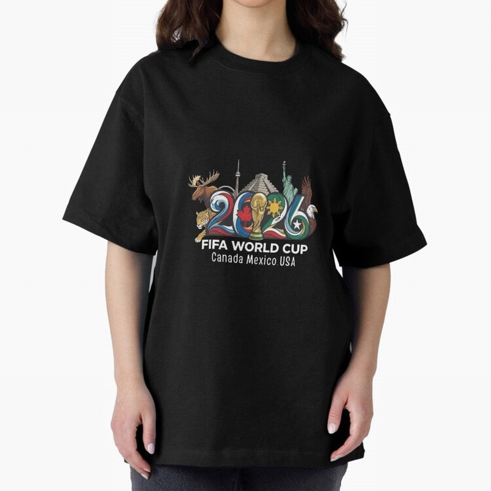 Skyline Landmarks 2026 World Cup Classic T-Shirt Celebrate Fan Favorites in the FIFA World Cup 2026 Journey through Mbappe and Neymar Highlights, England and Germany Pride, Football Festival Excitement, Trophy Ambitions, Country Rivalries and Star