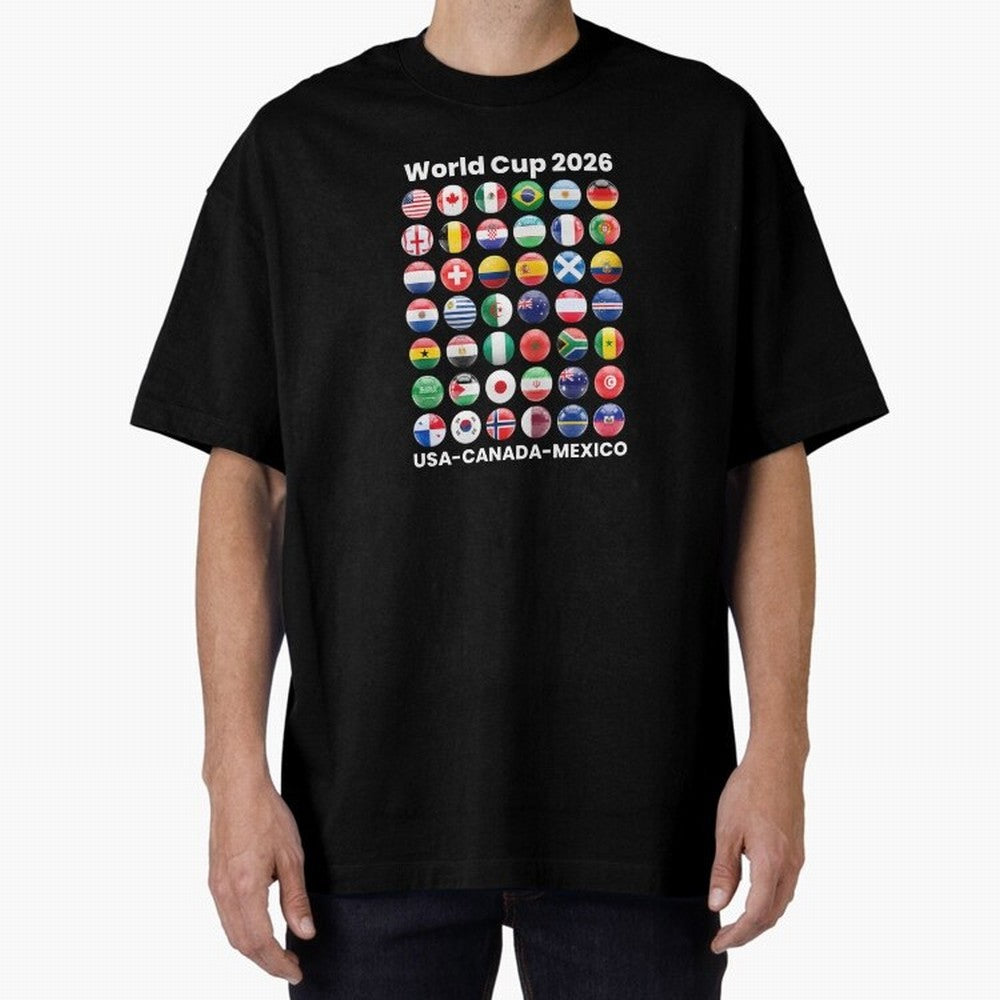 Soccer World Cup 2026 all Country Ball Football Fan Game Day Youth Sports Apparel For Men Women Kids Clothing Classic T-Shirt Build FIFA World Cup 2026 Group Stage Centered on Cristiano Ronaldo, England and Germany Energy, Game Day Rituals,