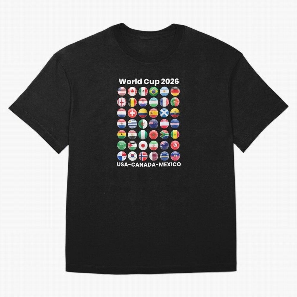 Soccer World Cup 2026 all Country Ball Football Fan Game Day Youth Sports Apparel For Men Women Kids Clothing Classic T-Shirt Build FIFA World Cup 2026 Group Stage Centered on Cristiano Ronaldo, England and Germany Energy, Game Day Rituals,