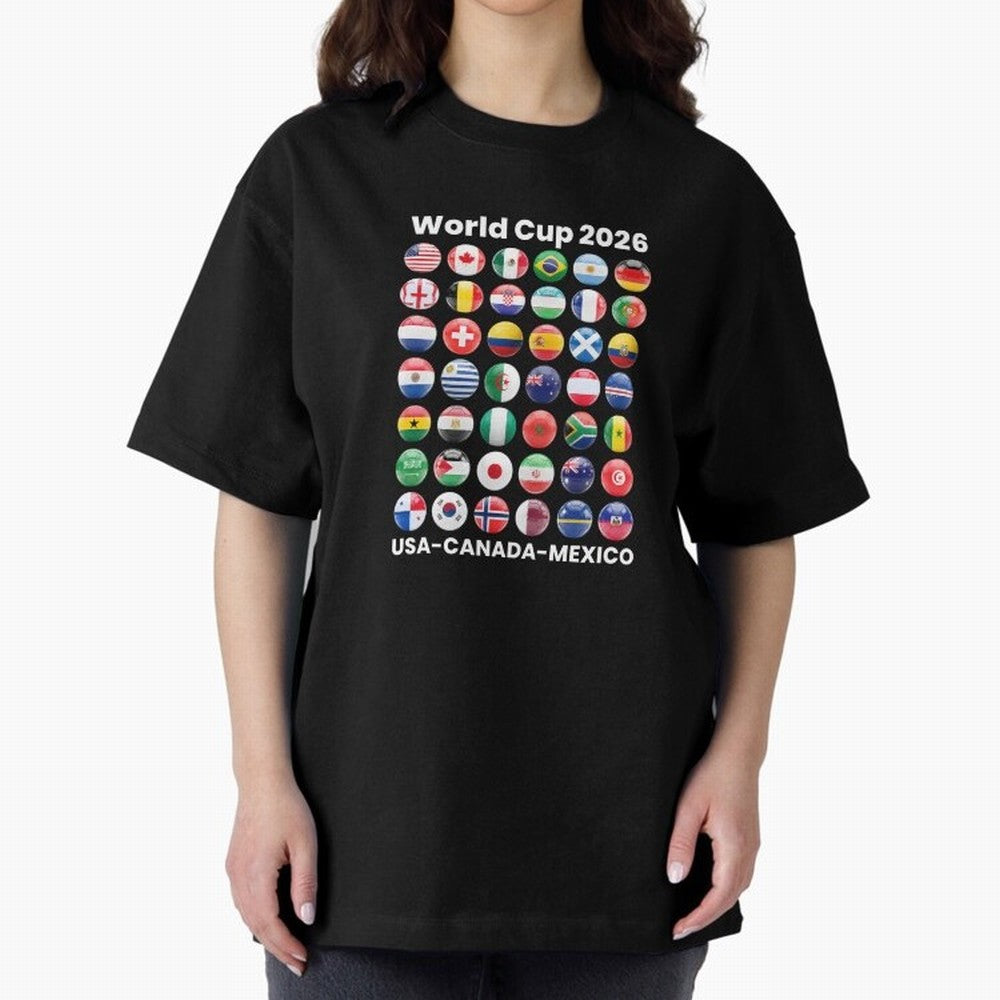 Soccer World Cup 2026 all Country Ball Football Fan Game Day Youth Sports Apparel For Men Women Kids Clothing Classic T-Shirt Build FIFA World Cup 2026 Group Stage Centered on Cristiano Ronaldo, England and Germany Energy, Game Day Rituals,
