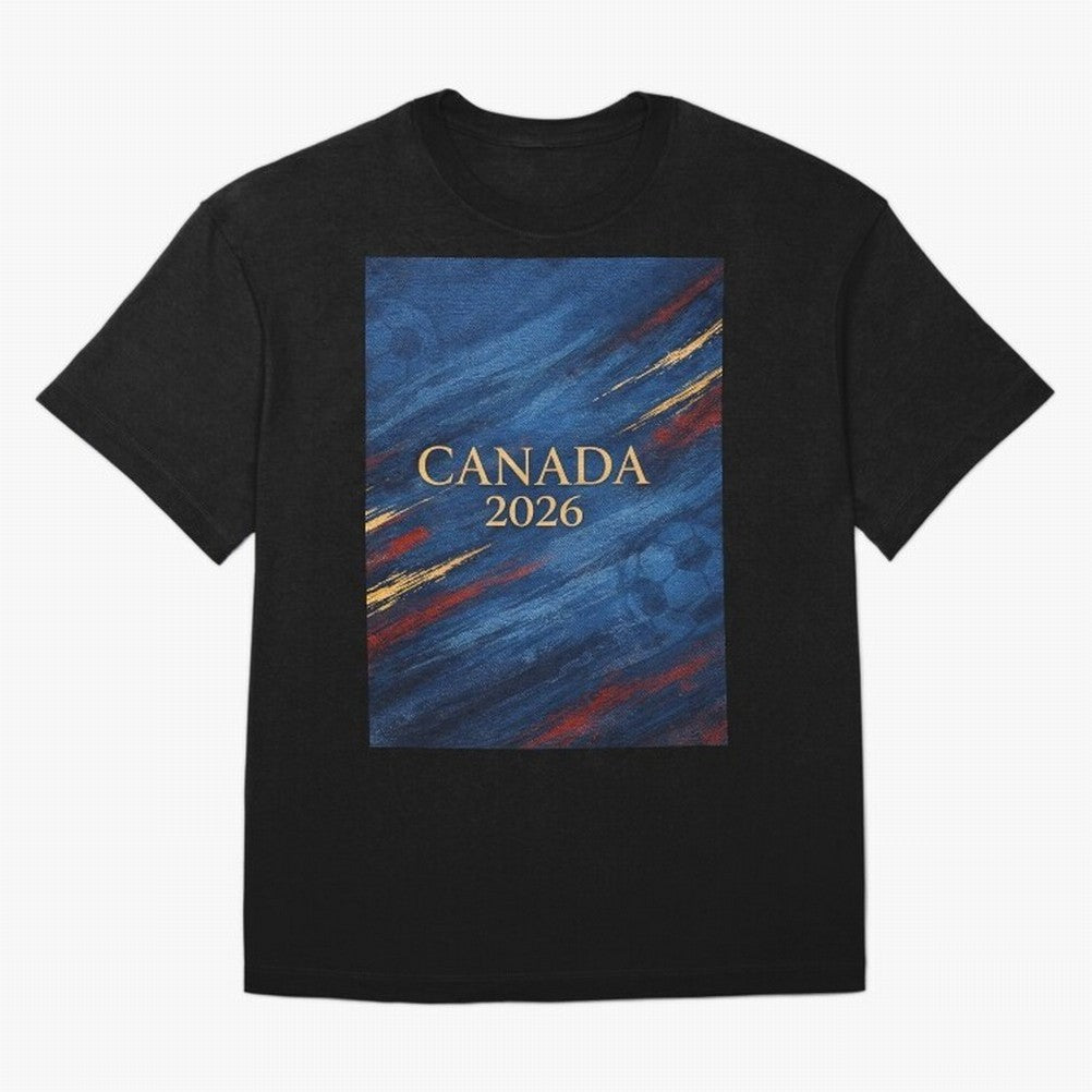 Elegant and Luxury Canada 2026 Soccer Theme Classic T-Shirt Bring Champion Energy into the FIFA World Cup 2026 Group Stage Journey through Neymar, Haaland and Cristiano Ronaldo Highlights, Argentina Pride, Match Day Excitement, Supporter Culture,