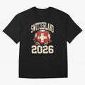 Switzerland 2026 World Cup Classic T-Shirt Bring a Vintage Feel to the FIFA World Cup 2026 Journey through Mbappe Highlights, France and Portugal Pride, Global Supporter Spirit, Legendary Goals, National Colors and Tournament Celebration; Ideal for