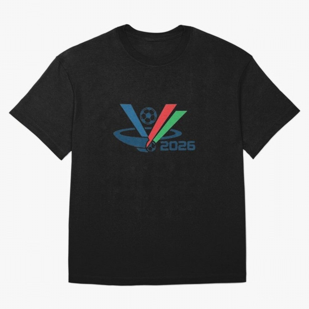 Minimalist FIFA 2026 V-Logo Design Classic T-Shirt Remember Global Football Passion for FIFA World Cup 2026, Built around Cristiano Ronaldo, Haaland and CR7, England and Germany, Match Day Excitement, Supporter Culture, Golden Goals and Global