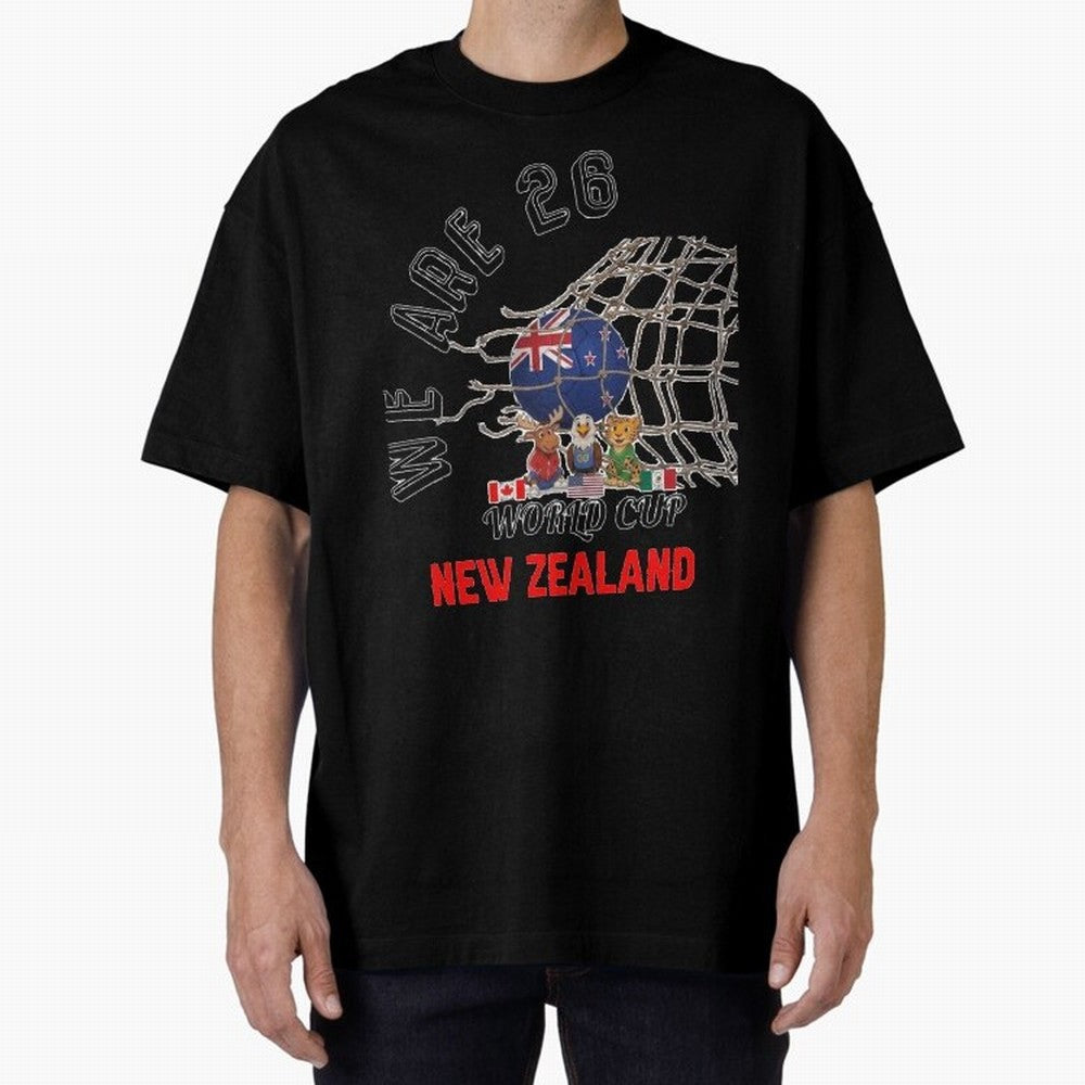 World cup 26 - New Zeland Classic T-Shirt Back Your Heroes with FIFA World Cup 2026 for Fans of Cristiano Ronaldo, Haaland and CR7 and France, Bringing Stadium Memories, Football Loyalty, International Chants and Championship Tradition; Perfect for