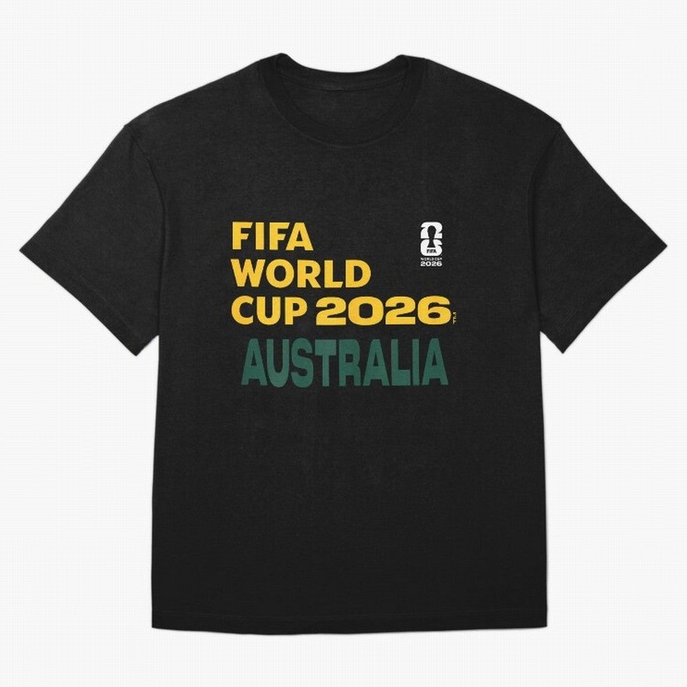 World Cup26 Australia Block Letters Classic T-Shirt Embrace FIFA World Cup 2026 Spirit, Inspired by France, Messi, CR7 and Mbappe, Global Supporter Spirit, Legendary Goals, National Colors and Tournament Celebration; Made for Collectors Who Enjoy