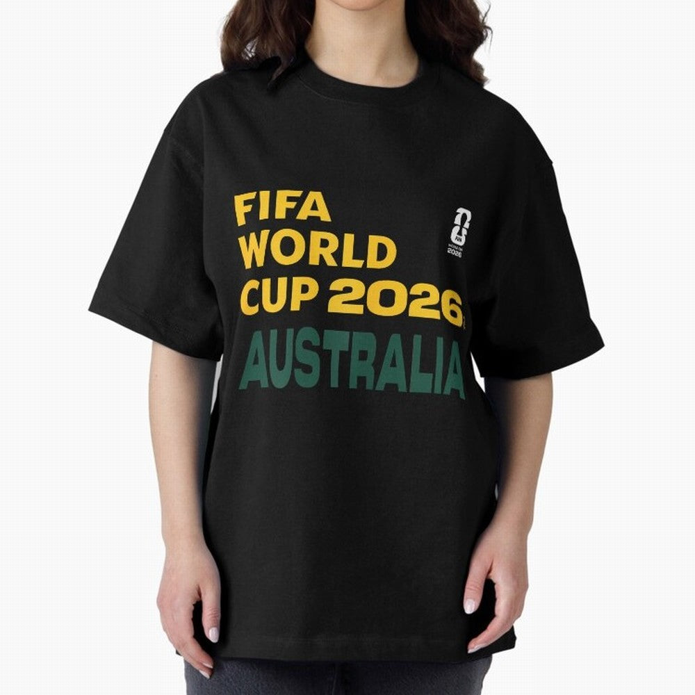 World Cup26 Australia Block Letters Classic T-Shirt Embrace FIFA World Cup 2026 Spirit, Inspired by France, Messi, CR7 and Mbappe, Global Supporter Spirit, Legendary Goals, National Colors and Tournament Celebration; Made for Collectors Who Enjoy