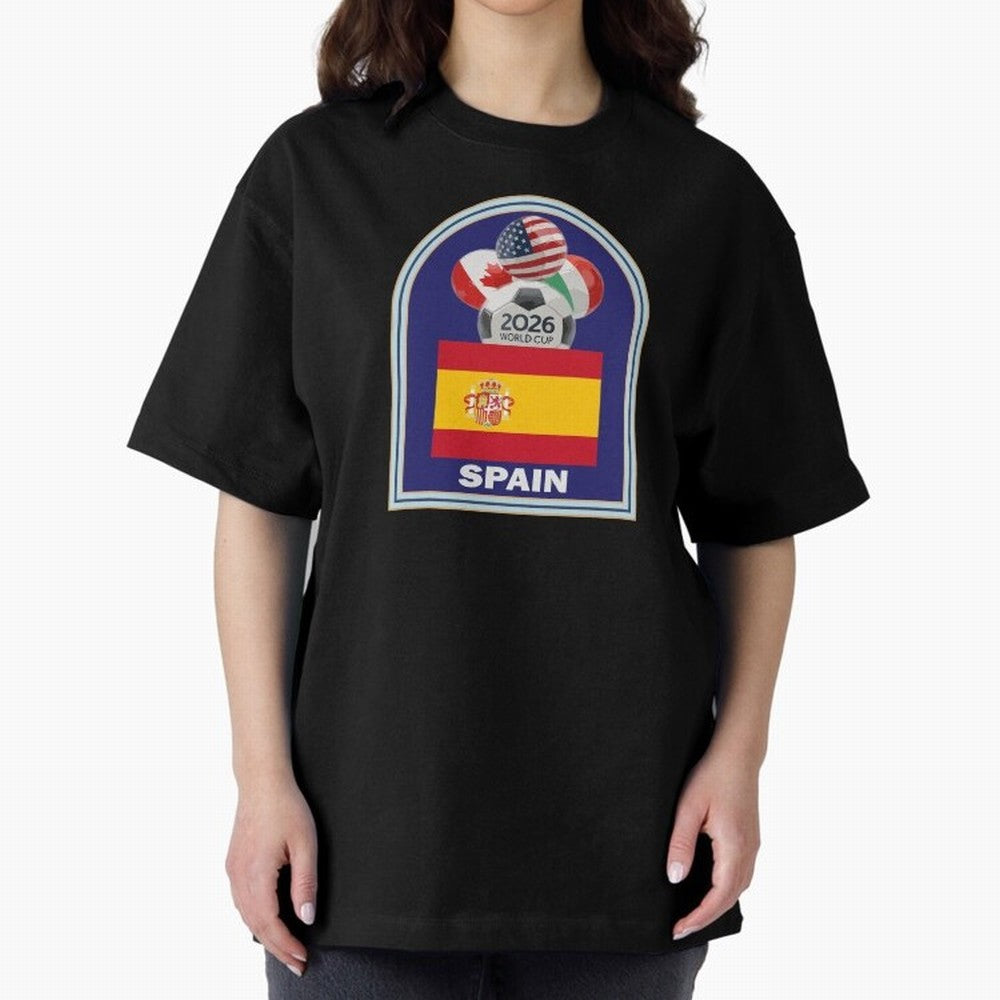 Spain 2026 Soccer T-shirt Classic T-Shirt Back the Journey through Global Football Passion for FIFA World Cup 2026 Group Stage, Centered on CR7, Argentina, France and Brazil, Goal Celebration Energy, Supporter Heritage, Football Icons and Worldwide