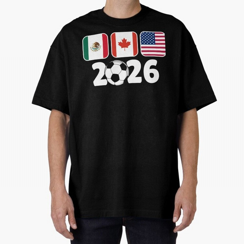 2026 World Cup North America Emblem Retro Classic T-Shirt Upgrade the FIFA World Cup 2026 Group Stage Journey through CR7 Highlights, Argentina Pride, Football Festival Excitement, Trophy Ambitions, Country Rivalries and Star Player Buzz; Built for