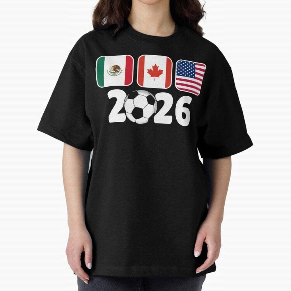 2026 World Cup North America Emblem Retro Classic T-Shirt Upgrade the FIFA World Cup 2026 Group Stage Journey through CR7 Highlights, Argentina Pride, Football Festival Excitement, Trophy Ambitions, Country Rivalries and Star Player Buzz; Built for