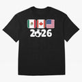 2026 World Cup North America Emblem Retro Classic T-Shirt Upgrade the FIFA World Cup 2026 Group Stage Journey through CR7 Highlights, Argentina Pride, Football Festival Excitement, Trophy Ambitions, Country Rivalries and Star Player Buzz; Built for