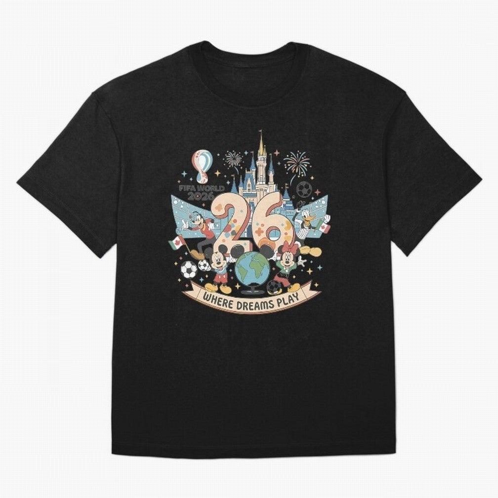 Dreamland Football 2026 Classic T-Shirt Honor the Beautiful Game during FIFA World Cup 2026 USA Canada Mexico for Fans of Messi and Cristiano Ronaldo and Spain, Bringing Vintage Soccer Flavor, Modern Football Stars, National Flags and Final Night