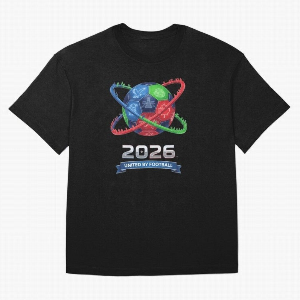 United by Football 2026 Global Connectivity Logo Classic T-Shirt Celebrate Global Passion for FIFA World Cup 2026 Group Stage for Fans of Neymar, Haaland and Cristiano Ronaldo and Portugal, Spain and Germany, Bringing Football Festival Excitement,