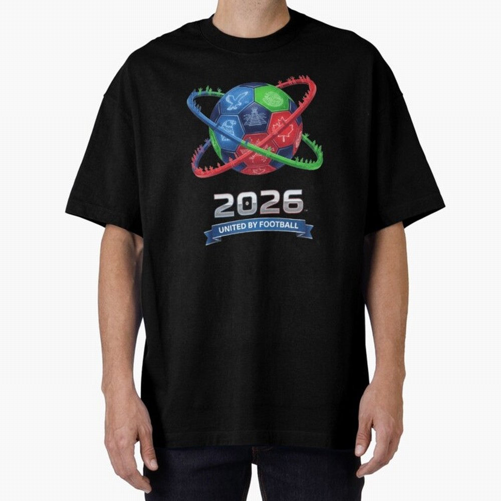 United by Football 2026 Global Connectivity Logo Classic T-Shirt Celebrate Global Passion for FIFA World Cup 2026 Group Stage for Fans of Neymar, Haaland and Cristiano Ronaldo and Portugal, Spain and Germany, Bringing Football Festival Excitement,