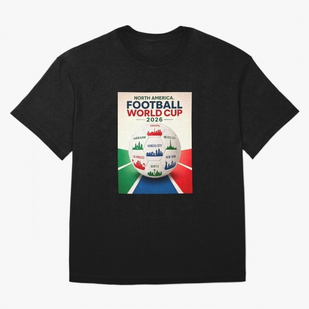 North America Football 2026 Classic T-Shirt Celebrate the Next Chapter of FIFA World Cup 2026 USA Canada Mexico Centered on Cristiano Ronaldo, Argentina and Brazil Energy, Retro Football Energy, Iconic Rivalries, Trophy Chase Drama and Stadium