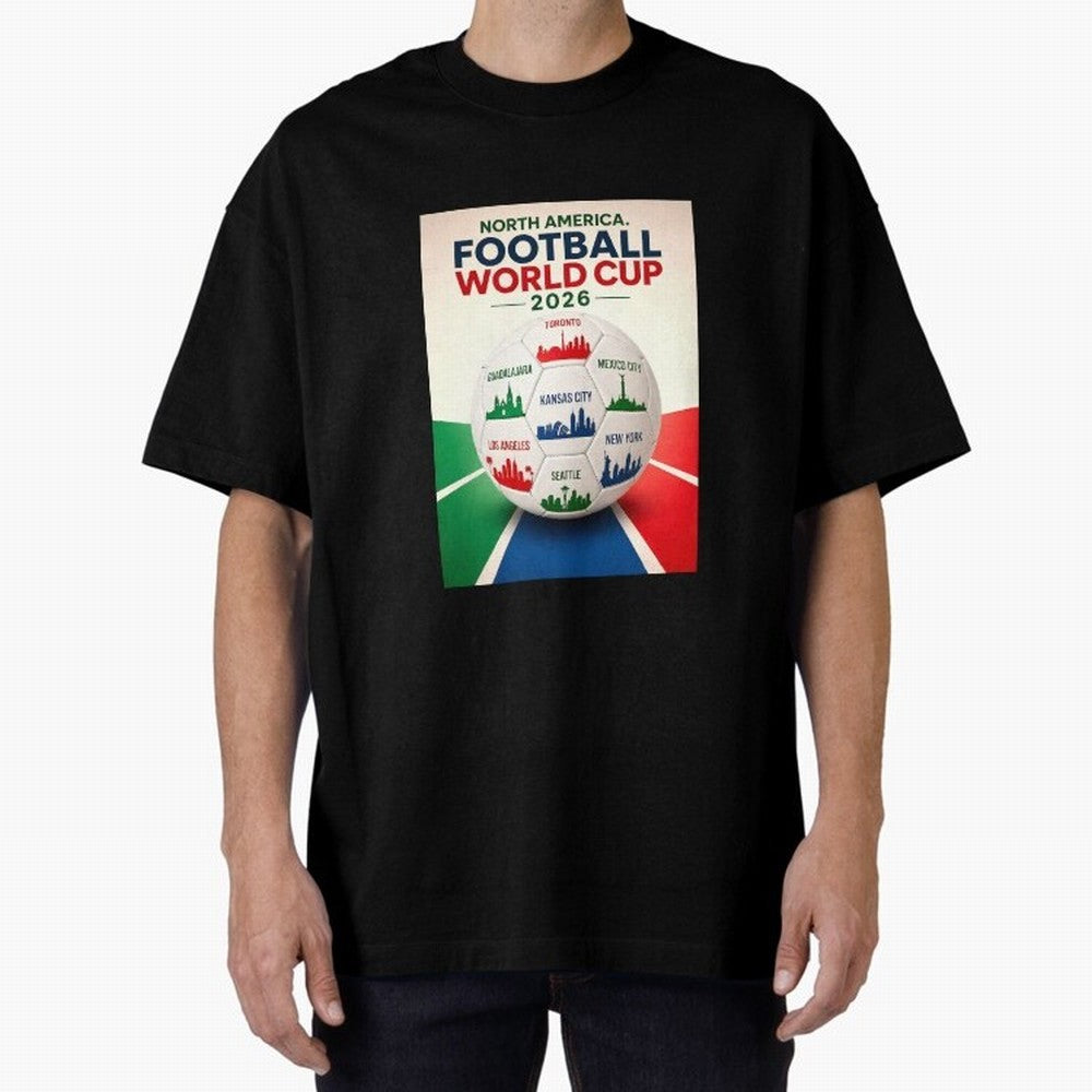 North America Football 2026 Classic T-Shirt Celebrate the Next Chapter of FIFA World Cup 2026 USA Canada Mexico Centered on Cristiano Ronaldo, Argentina and Brazil Energy, Retro Football Energy, Iconic Rivalries, Trophy Chase Drama and Stadium