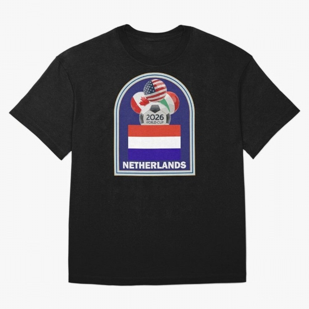 Netherlands 2026 Soccer T-shirt Classic T-Shirt Celebrate Soccer Greatness during FIFA World Cup 2026 USA Canada Mexico Connected to Cristiano Ronaldo, Haaland and CR7, Argentina and Brazil Energy, Worldwide Fan Energy, Dramatic Goals, Stadium