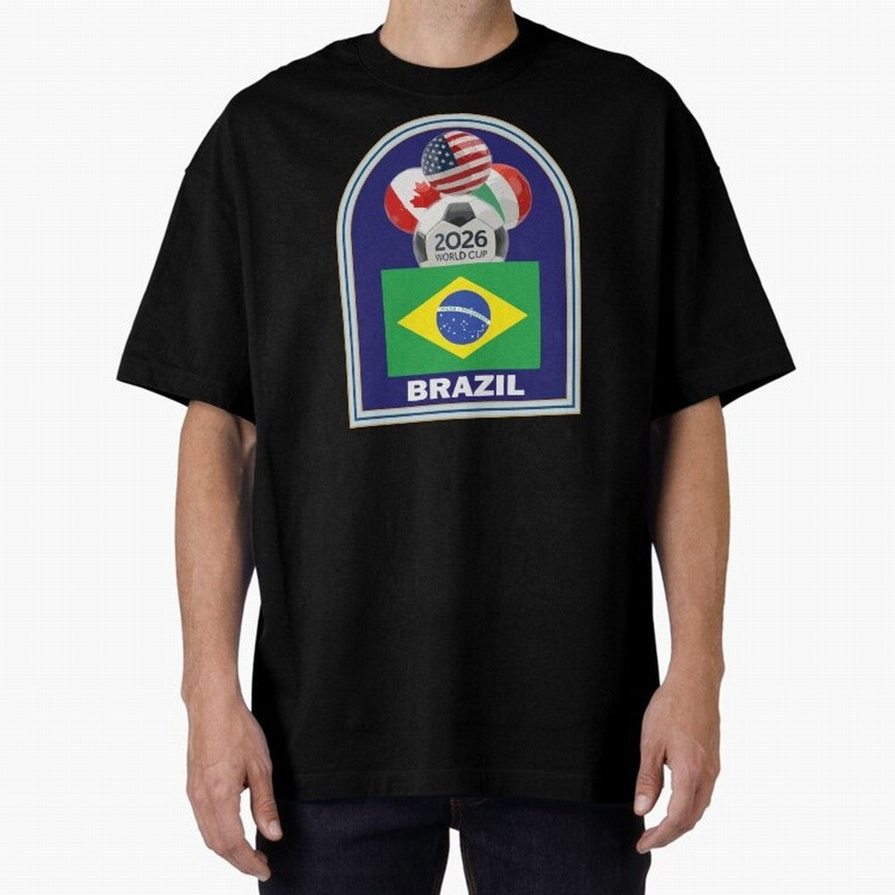 Brazil 2026 Soccer T-shirt Classic T-Shirt Bring the FIFA World Cup 2026 Journey through Neymar Highlights, Argentina, France and Brazil Pride, Champion Mindset, Group Stage Buzz, Knockout Tension and Passionate Fan Culture; Perfect for People Who