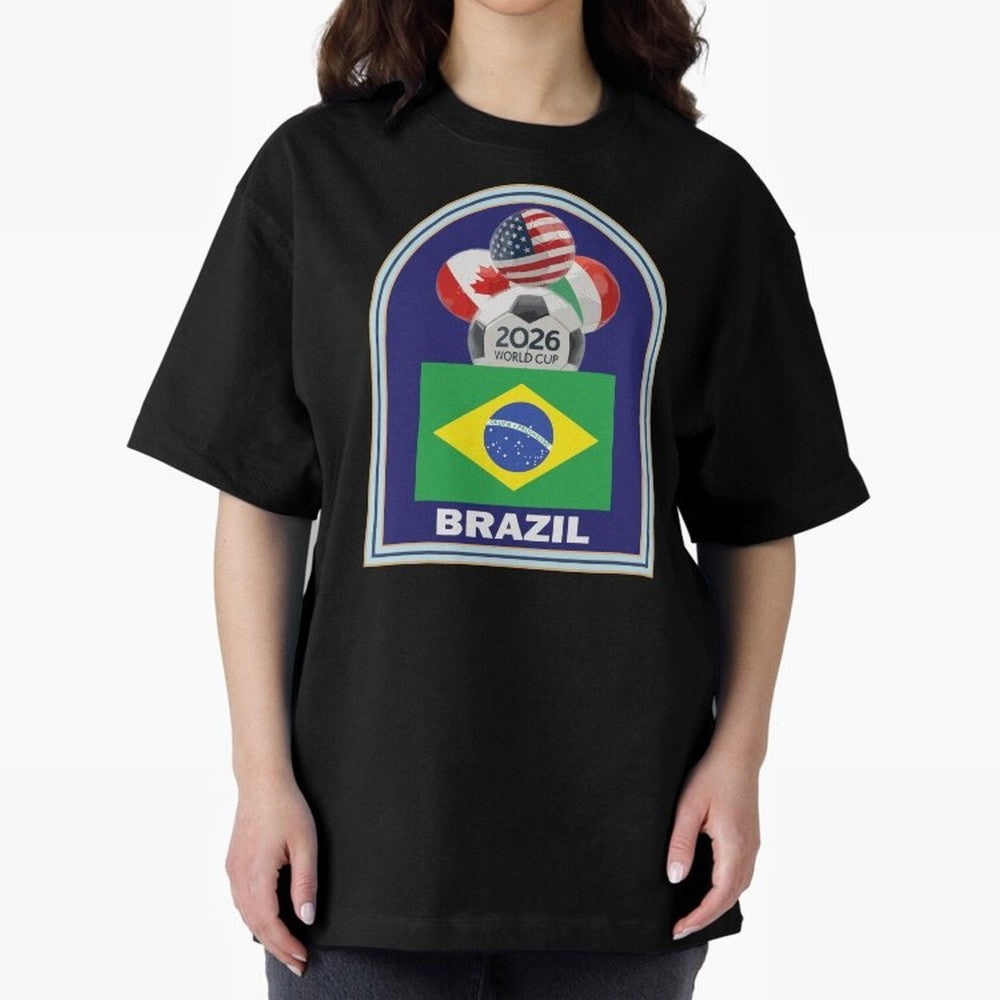 Brazil 2026 Soccer T-shirt Classic T-Shirt Bring the FIFA World Cup 2026 Journey through Neymar Highlights, Argentina, France and Brazil Pride, Champion Mindset, Group Stage Buzz, Knockout Tension and Passionate Fan Culture; Perfect for People Who