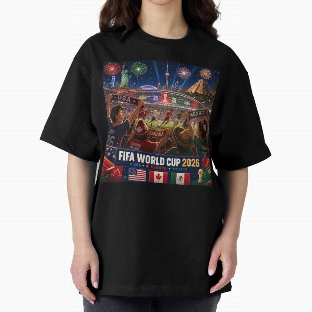 ? One Ball Three Nations 2026 #football 2026 Classic T-Shirt Refresh FIFA World Cup 2026 USA Canada Mexico Spirit, Celebrating Brazil, Messi, Vintage Soccer Flavor, Modern Football Stars, National Flags and Final Night Emotion; Perfect for Fans,
