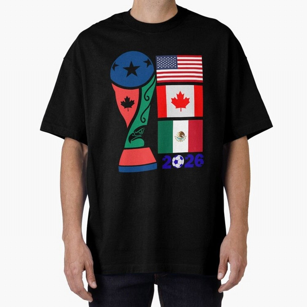 North America Football Unity 2026 Classic T-Shirt Follow the Final Road of FIFA World Cup 2026 Group Stage for Fans of Haaland and Mbappe and Argentina and Brazil, Bringing Stadium Chants, National Pride, Trophy Dreams and Unforgettable Football