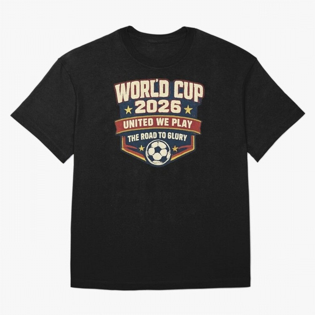 World Cup 2026 United We Play Vintage Soccer Football Fan Design Classic T-Shirt Celebrate Fan Culture around FIFA World Cup 2026 Spirit, Made for Argentina, Messi, Goal Celebration Energy, Supporter Heritage, Football Icons and Worldwide