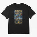 Houston Starry Night Skyline World Cup 2026 Soccer Poster ¡ª Van Gogh Fine Art Print Classic T-Shirt Celebrate Football Dreams Across Global Football Passion for FIFA World Cup 2026, Capturing Mbappe and Neymar, England, Vintage Soccer Flavor,