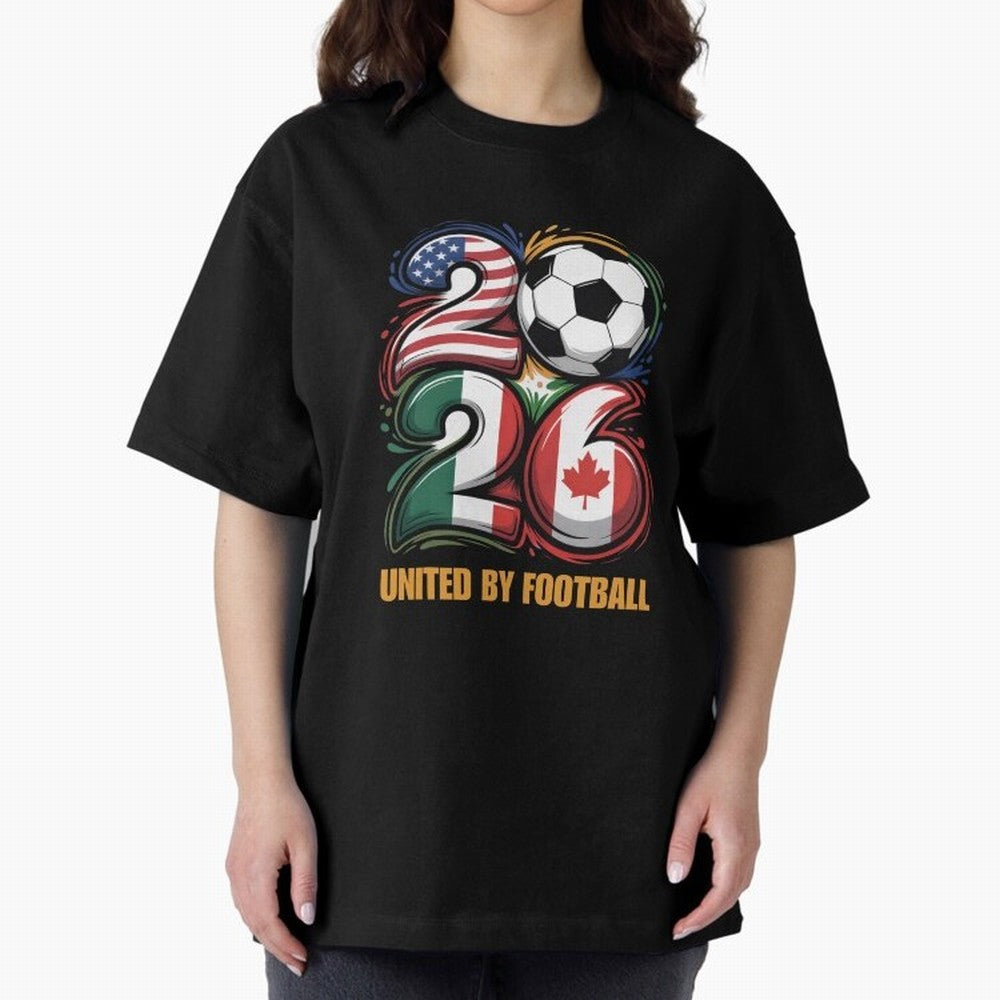 United by Football Soccer Fan Gear 2026 Classic T-Shirt Bring Home Match Day Hype around FIFA World Cup 2026 USA Canada Mexico, Cristiano Ronaldo, Haaland and CR7, Brazil, Retro Football Energy, Iconic Rivalries, Trophy Chase Drama and Stadium