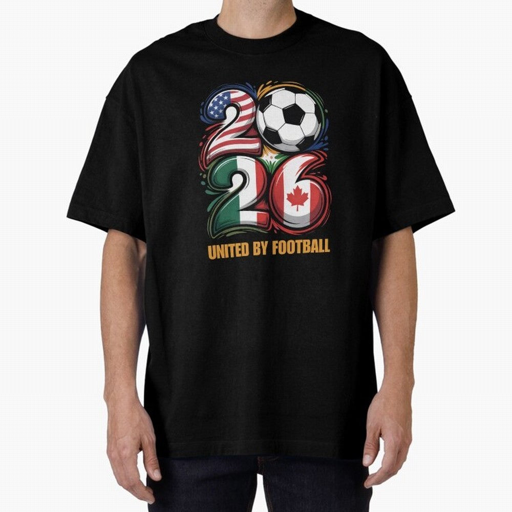 United by Football Soccer Fan Gear 2026 Classic T-Shirt Bring Home Match Day Hype around FIFA World Cup 2026 USA Canada Mexico, Cristiano Ronaldo, Haaland and CR7, Brazil, Retro Football Energy, Iconic Rivalries, Trophy Chase Drama and Stadium