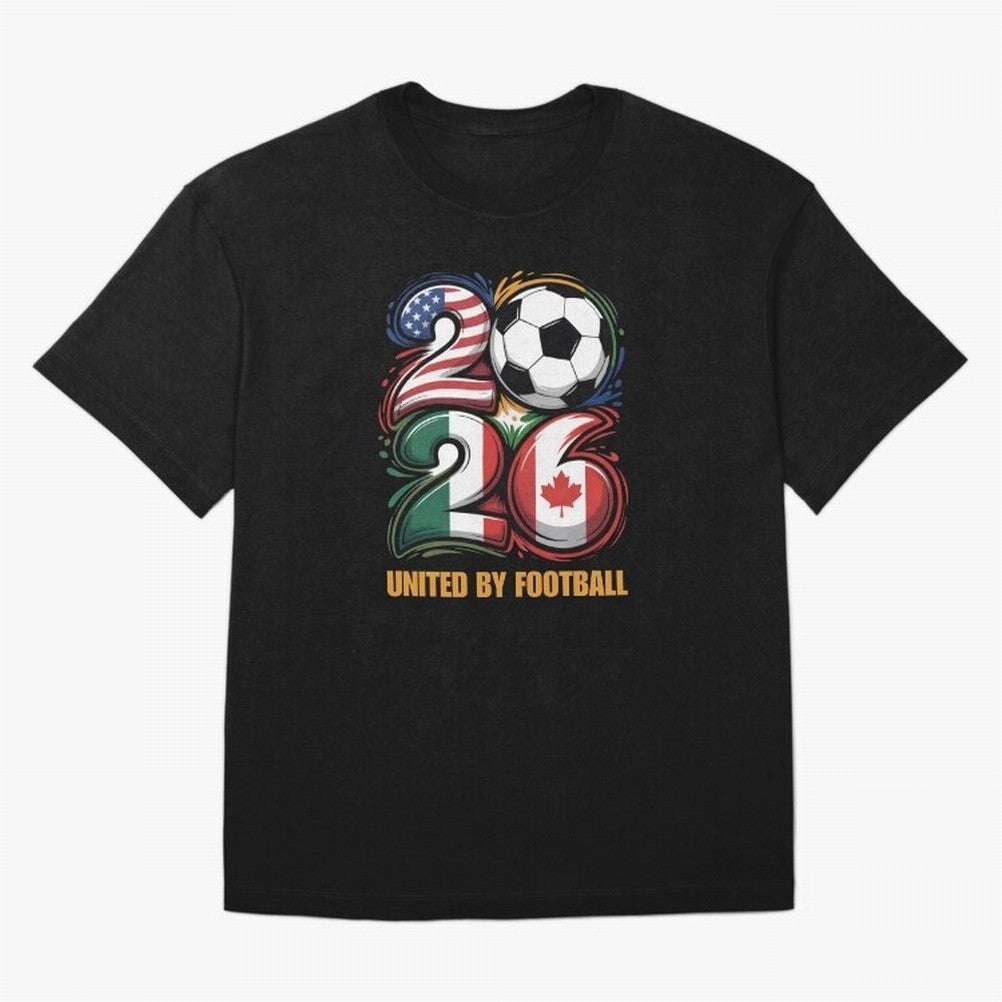 United by Football Soccer Fan Gear 2026 Classic T-Shirt Bring Home Match Day Hype around FIFA World Cup 2026 USA Canada Mexico, Cristiano Ronaldo, Haaland and CR7, Brazil, Retro Football Energy, Iconic Rivalries, Trophy Chase Drama and Stadium