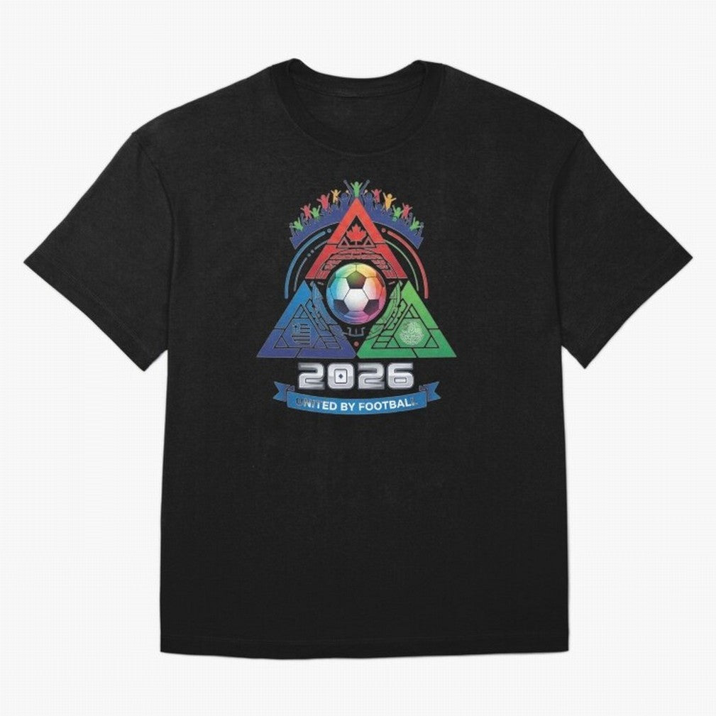 Triangular United by Football World Cup 2026 Emblem Classic T-Shirt Remember Iconic Moments from FIFA World Cup 2026 Spirit, Connected to Spain, Cristiano Ronaldo, Vintage Soccer Flavor, Modern Football Stars, National Flags and Final Night
