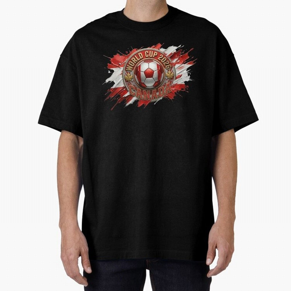 World Cup 2026 Canada Soccer Ball Paint Splash Classic T-Shirt Bring Match Day Fire to Match Day Hype around FIFA World Cup 2026, Cristiano Ronaldo, Haaland and CR7, Spain and Netherlands, Goal Celebration Energy, Supporter Heritage, Football Icons