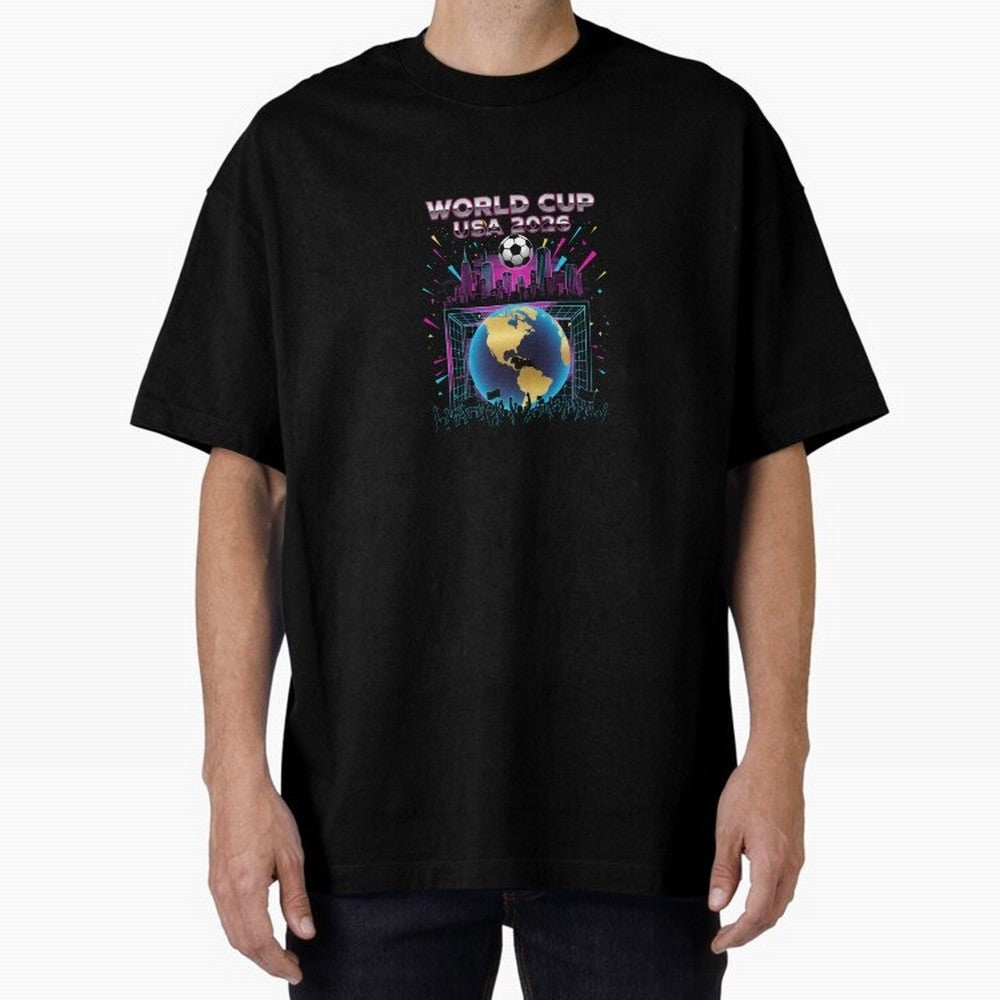 World Cup USA 2026 - Retro Soccer City Celebration Classic T-Shirt Refresh FIFA World Cup 2026 for Fans of Haaland and Mbappe and Argentina and Brazil, Bringing Vintage Soccer Flavor, Modern Football Stars, National Flags and Final Night Emotion;
