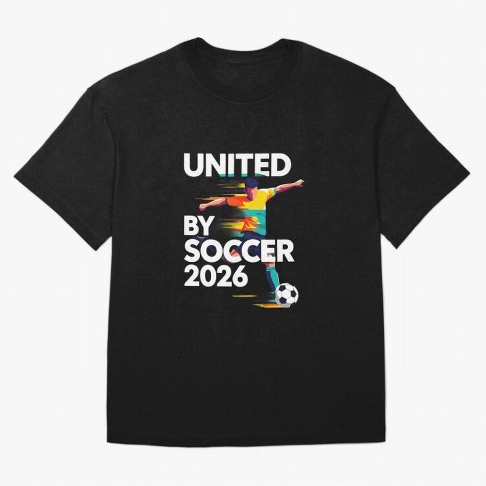 United by Soccer 2026 Football Fan Hoodie International Cup Style Graphic Classic T-Shirt Show Support during FIFA World Cup 2026 Group Stage for Fans of Mbappe and Neymar and Spain, Bringing Football Festival Excitement, Trophy Ambitions, Country