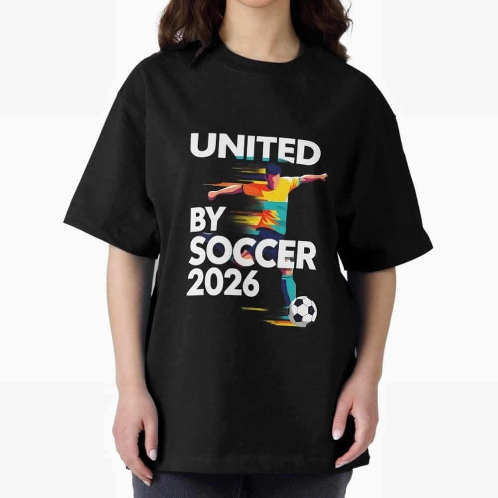 United by Soccer 2026 Football Fan Hoodie International Cup Style Graphic Classic T-Shirt Show Support during FIFA World Cup 2026 Group Stage for Fans of Mbappe and Neymar and Spain, Bringing Football Festival Excitement, Trophy Ambitions, Country