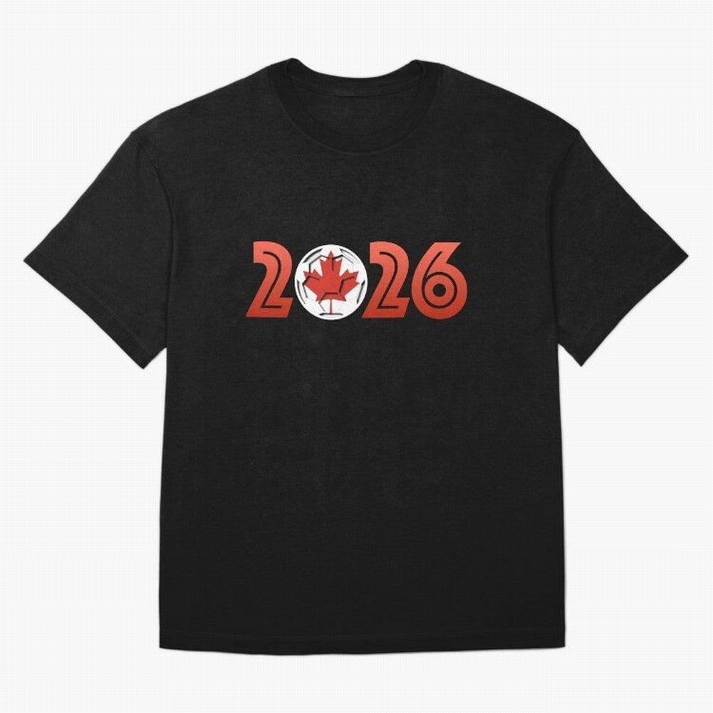 Canada Soccer 2026 Design Classic T-Shirt Support Iconic Players in Match Day Hype around FIFA World Cup 2026 Group Stage, Cristiano Ronaldo, Spain, Football Passion, Legendary Performances, Festival Vibes and Supporter Community; Made for
