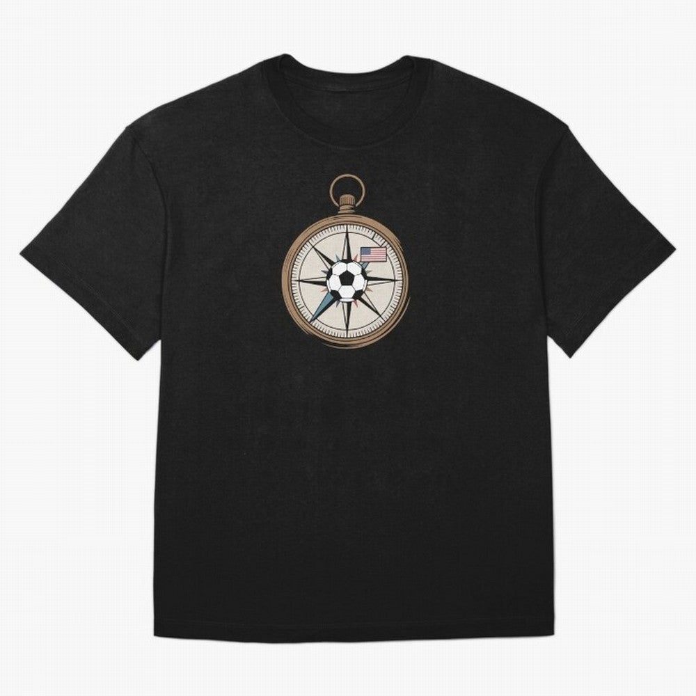 All Roads Lead to 2026 USA Compass Soccer World Cup Classic T-Shirt Enjoy Global Football Passion for FIFA World Cup 2026 USA Canada Mexico, with Messi, France, Football Passion, Legendary Performances, Festival Vibes and Supporter Community; Built