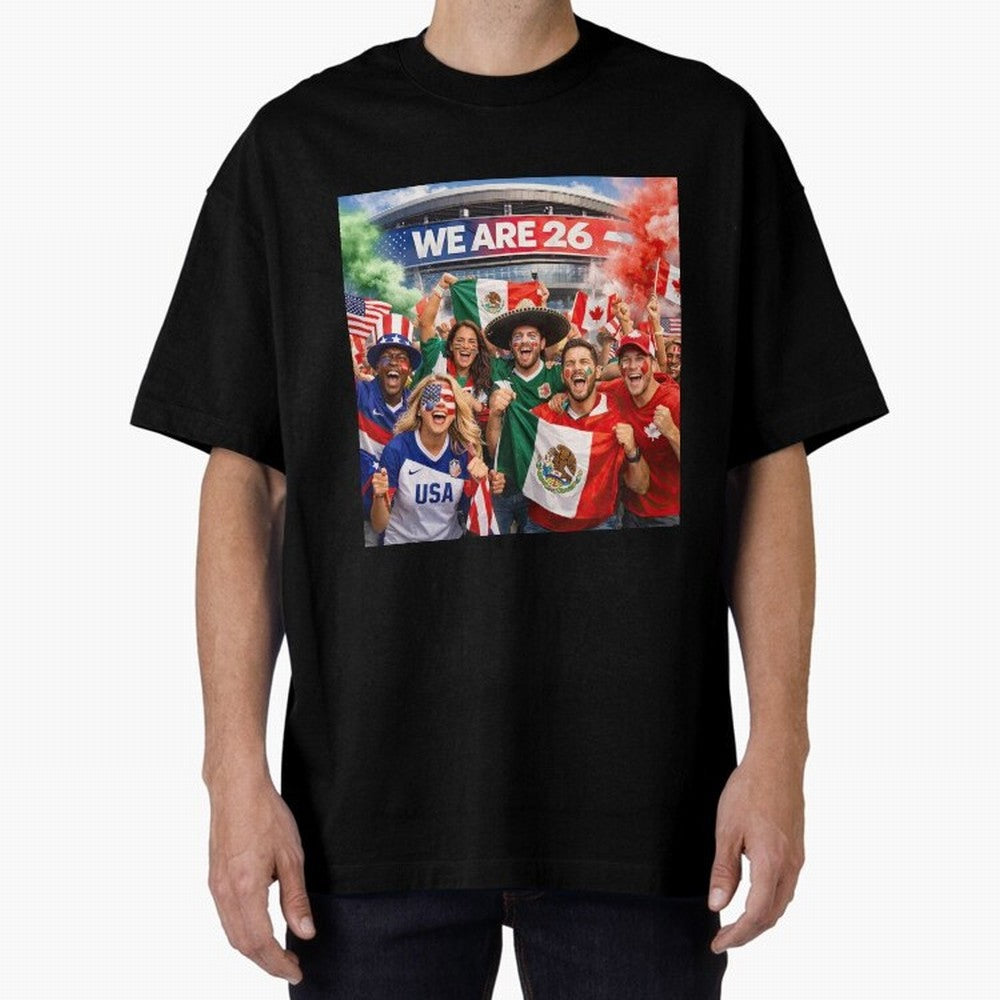 2026 FIFA World Cup Celebration Classic T-Shirt Relive Legendary Nights from Match Day Hype around FIFA World Cup 2026 Group Stage, Messi and Cristiano Ronaldo, Portugal, Spain and Germany, Championship Spirit, Famous Goals, Roaring Crowds and