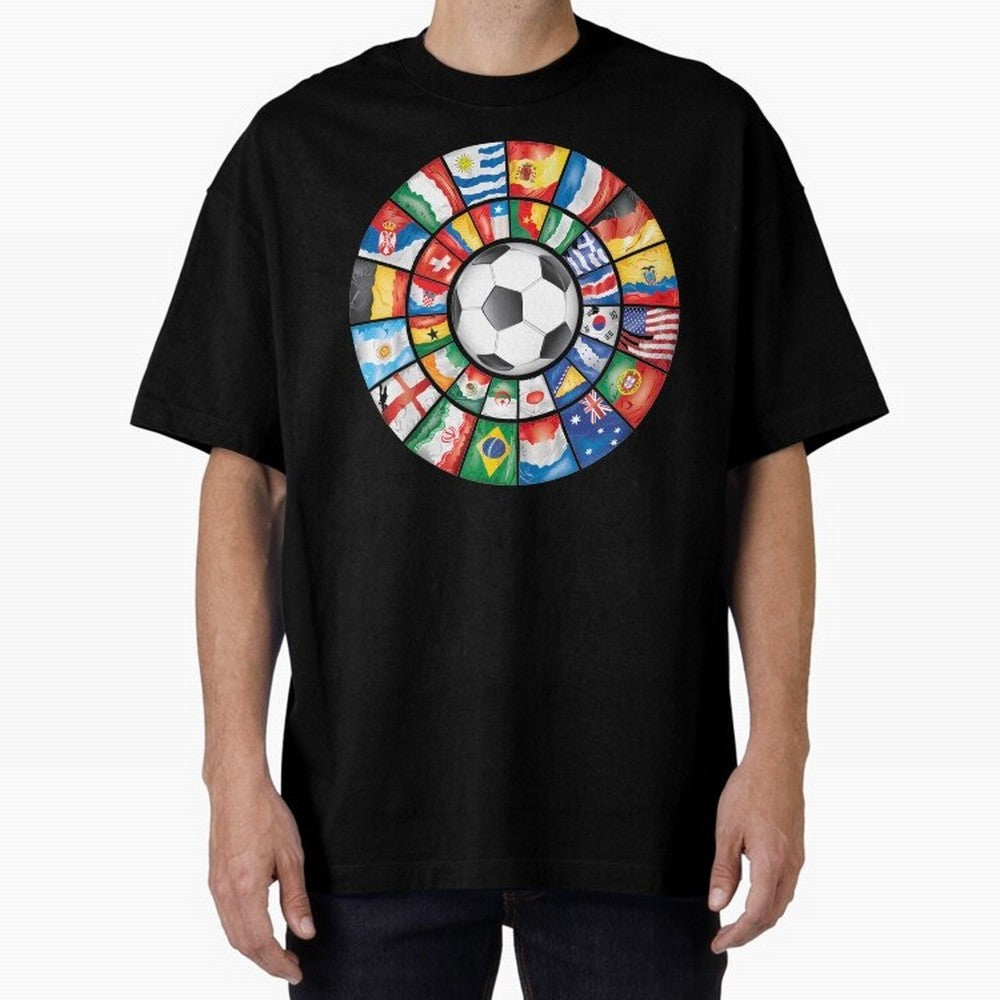 International Football Classic T-Shirt Celebrate Unforgettable Nights in the FIFA World Cup 2026 Group Stage Journey through Mbappe Highlights, Spain Pride, Vintage Soccer Flavor, Modern Football Stars, National Flags and Final Night Emotion;