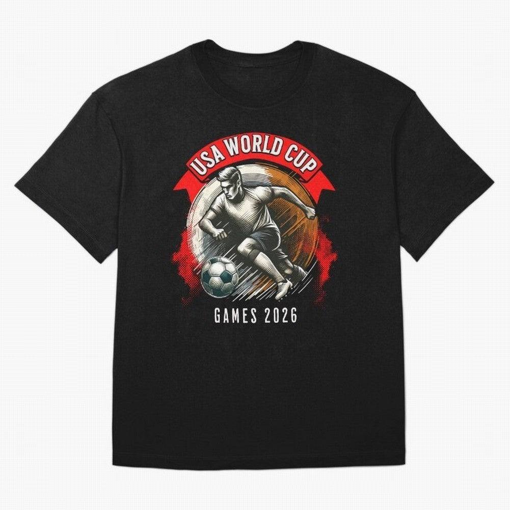 USA World Cup Classic T-Shirt Bring Home the FIFA World Cup 2026 Group Stage Journey through Cristiano Ronaldo, Haaland and CR7 Highlights, Argentina and Brazil Pride, Worldwide Fan Energy, Dramatic Goals, Stadium Lights and Championship