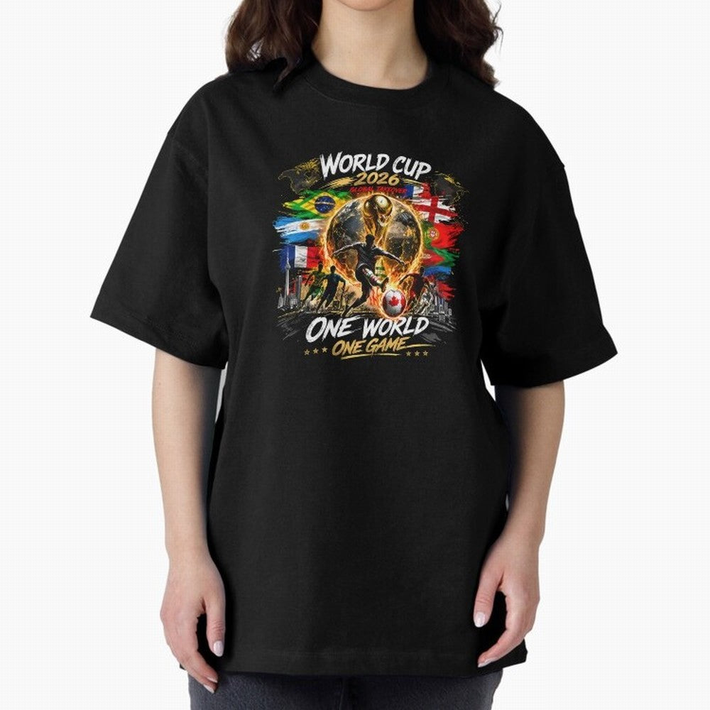 World Cup 2026 Classic T-Shirt Experience the FIFA World Cup 2026 USA Canada Mexico Journey through Cristiano Ronaldo, Haaland and CR7 Highlights, Brazil Pride, Football History, Final Match Energy, Crowd Noise and Once in a Lifetime Moments; Great