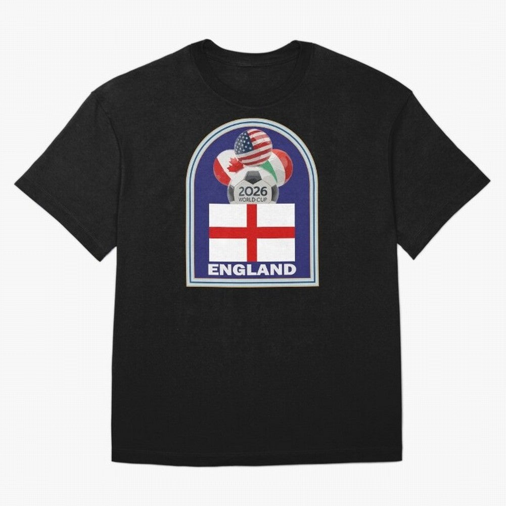 England 2026 Soccer T-shirt Classic T-Shirt Bring Champion Energy into Global Football Passion for FIFA World Cup 2026 Group Stage, with Haaland and Mbappe, Portugal, Spain and Germany, Goal Celebration Energy, Supporter Heritage, Football Icons