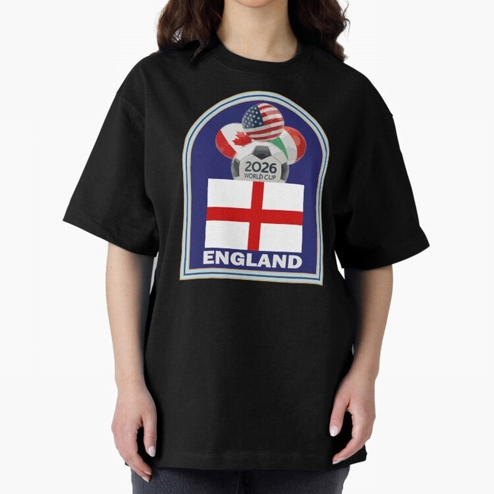 England 2026 Soccer T-shirt Classic T-Shirt Bring Champion Energy into Global Football Passion for FIFA World Cup 2026 Group Stage, with Haaland and Mbappe, Portugal, Spain and Germany, Goal Celebration Energy, Supporter Heritage, Football Icons