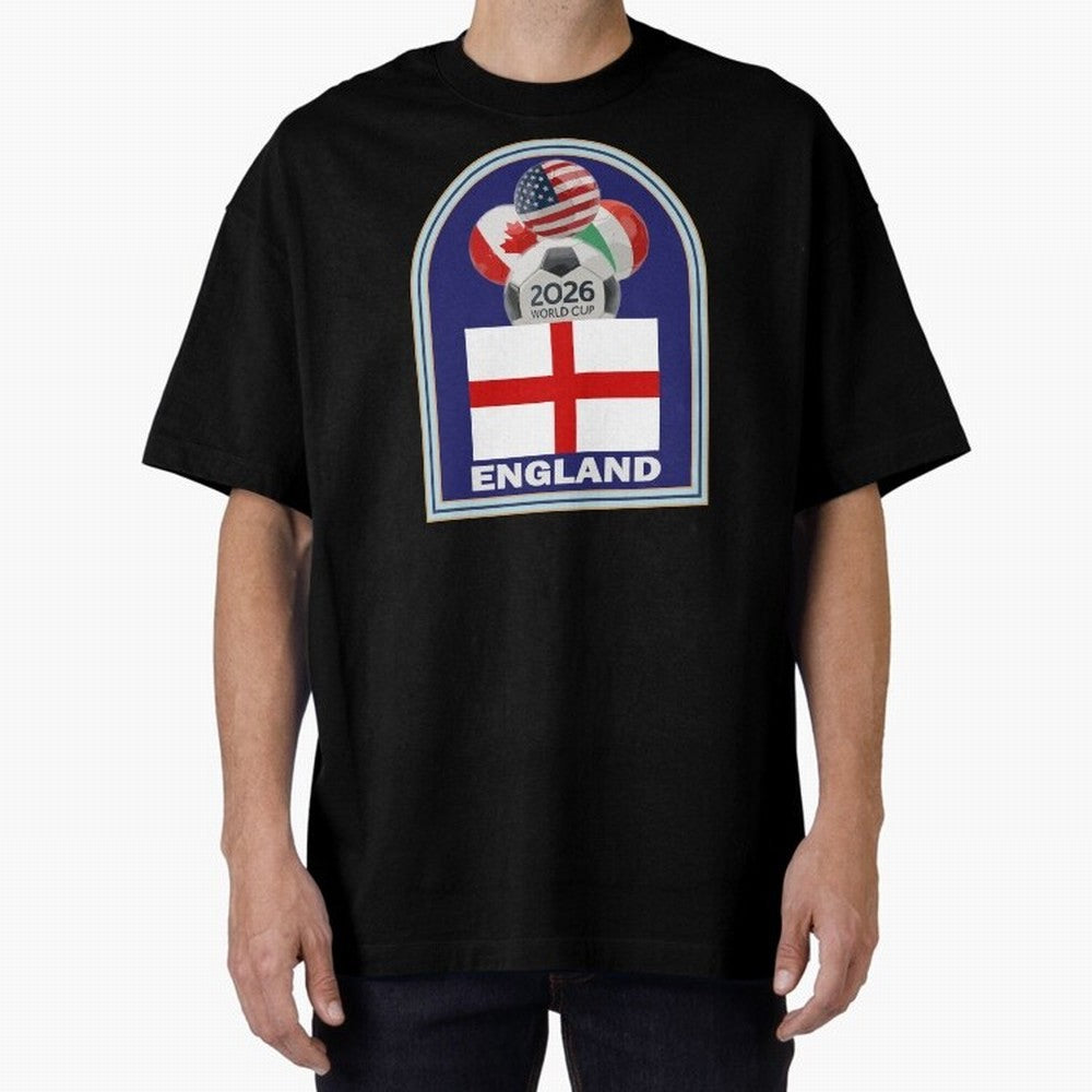 England 2026 Soccer T-shirt Classic T-Shirt Bring Champion Energy into Global Football Passion for FIFA World Cup 2026 Group Stage, with Haaland and Mbappe, Portugal, Spain and Germany, Goal Celebration Energy, Supporter Heritage, Football Icons