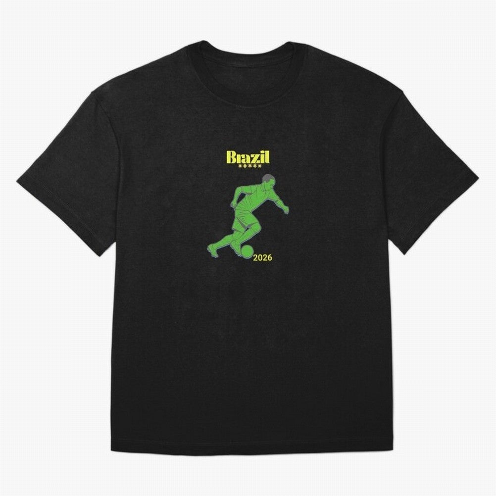 Brazil Soccer Classic T-Shirt Experience the Global Stage of Global Football Passion for FIFA World Cup 2026, Highlighting Cristiano Ronaldo, Haaland and CR7, France, Fan Favorite Moments, National Team Passion, Big Match Drama and Soccer History;