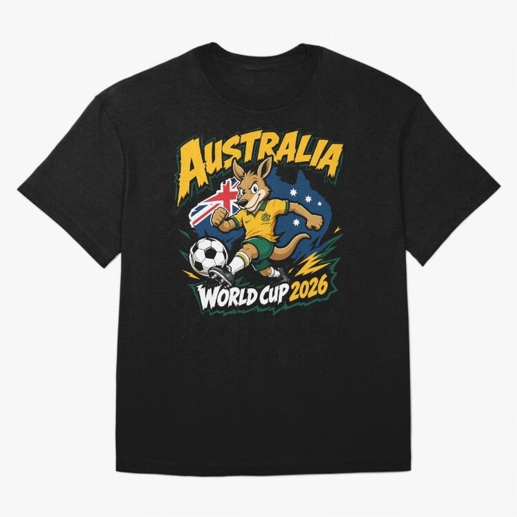 Australia World Cup 2026 Soccer Kangaroo Fan Design Classic T-Shirt Make Your Look Match Match Day Hype around FIFA World Cup 2026 Group Stage, Haaland and Mbappe, Brazil, Portugal and Argentina, Classic Soccer Heritage, Championship Pressure, Fan