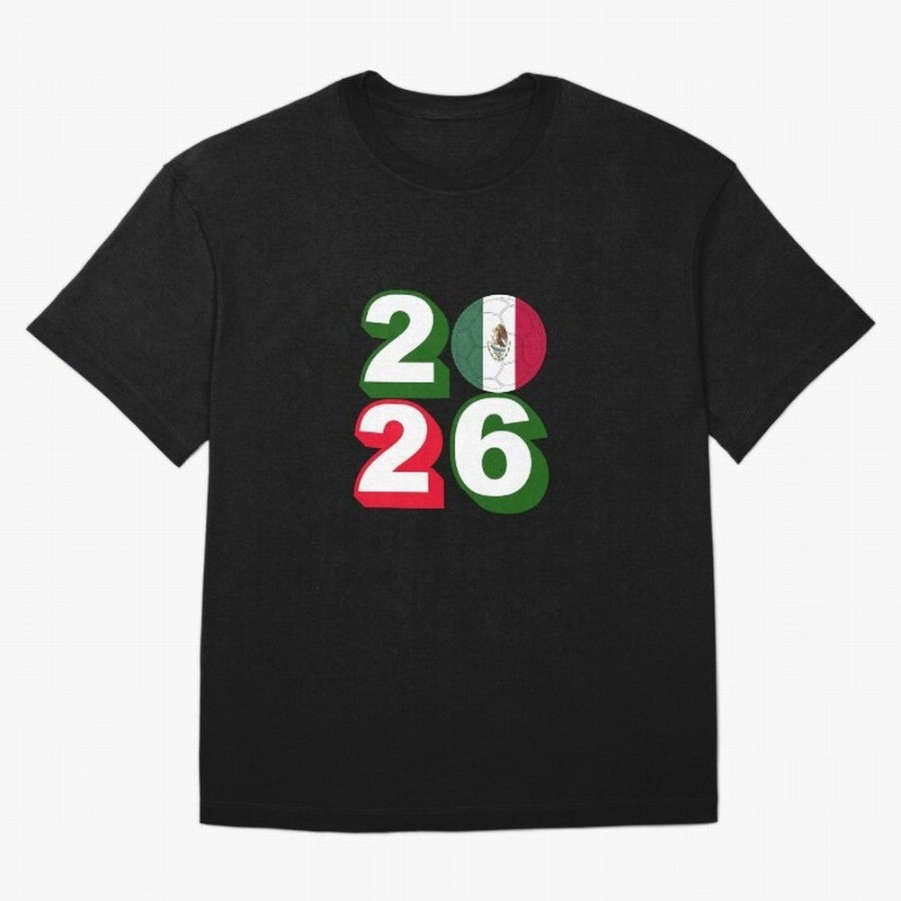 Mexico 2026 Soccer Ball Classic T-Shirt Back the Journey through FIFA World Cup 2026 USA Canada Mexico for Fans of Messi and Portugal, Spain and Germany, Bringing Sports Nostalgia, International Competition, Famous Players and Unforgettable