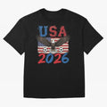 USA world cup 2026 soccer fan Classic T-Shirt Celebrate Rivalries and Pride in Match Day Hype around FIFA World Cup 2026 Group Stage, Messi, Netherlands, Vintage Soccer Flavor, Modern Football Stars, National Flags and Final Night Emotion; Perfect