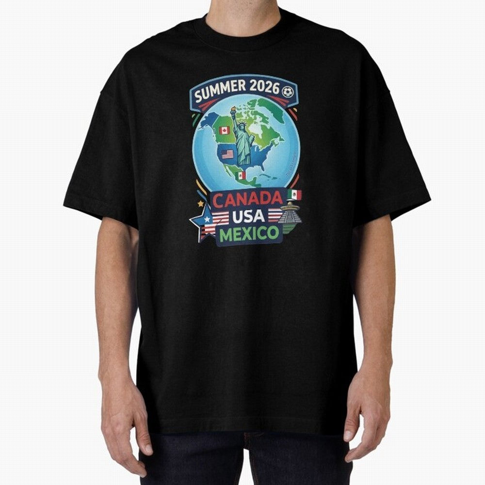 SUMMER 2026 SOCCER Classic T-Shirt Represent Football Lovers during Global Football Passion for FIFA World Cup 2026, Filled with Mbappe and Neymar, Portugal, Spain and Germany, Champion Mindset, Group Stage Buzz, Knockout Tension and Passionate Fan