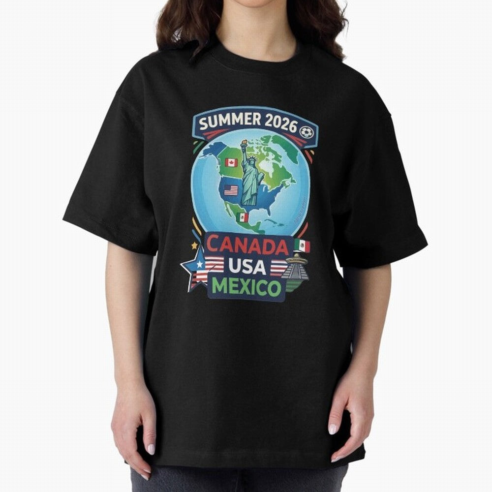 SUMMER 2026 SOCCER Classic T-Shirt Represent Football Lovers during Global Football Passion for FIFA World Cup 2026, Filled with Mbappe and Neymar, Portugal, Spain and Germany, Champion Mindset, Group Stage Buzz, Knockout Tension and Passionate Fan